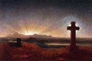 Thomas Cole Cross at Sunset oil